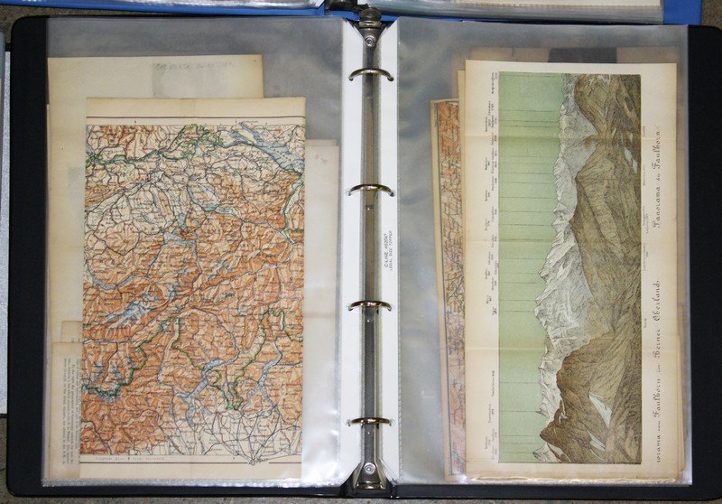 collection of 19th c. lithographed bookplate maps (1 of 5)