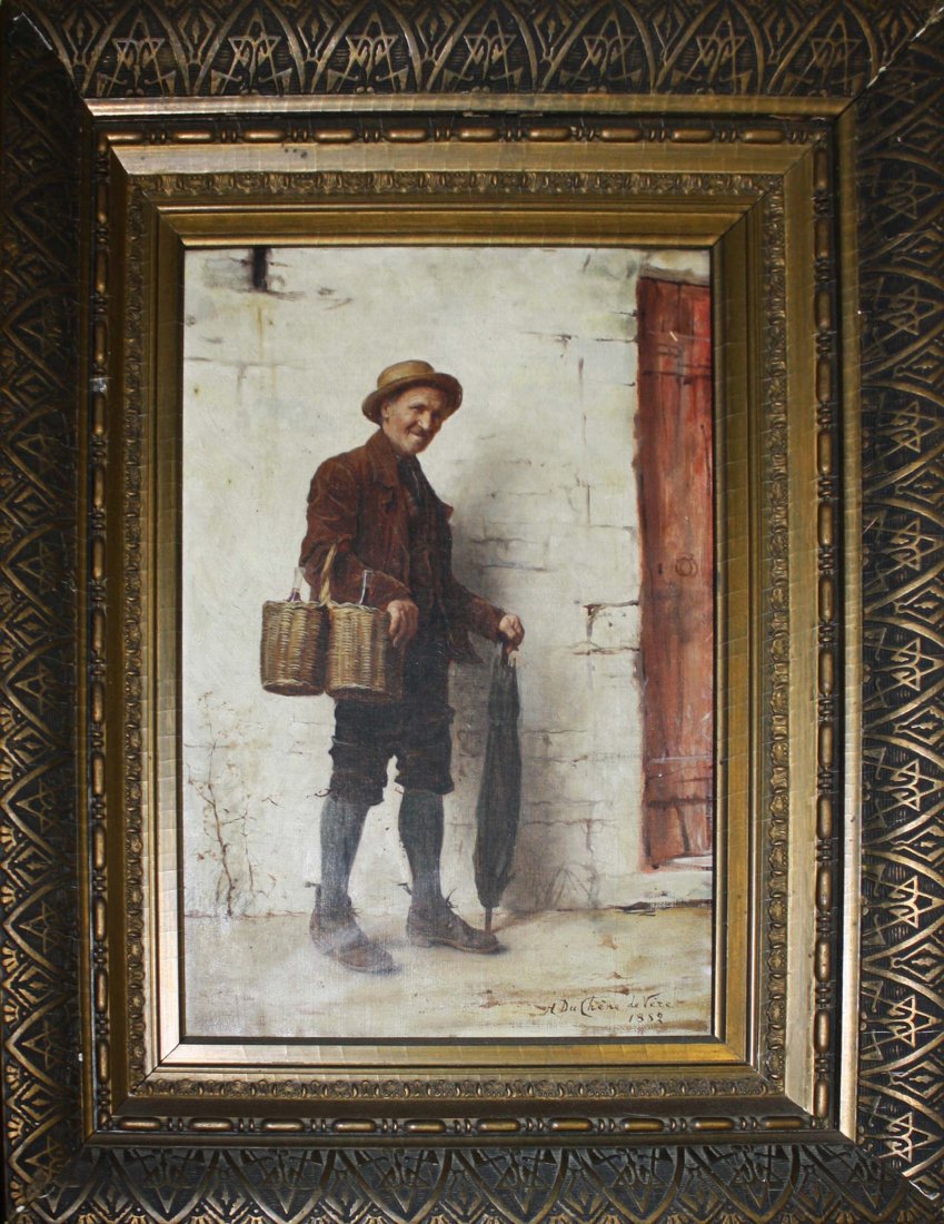 Horace Duchene de Vere ( French 19th c ) Genre portrait (1 of 1)