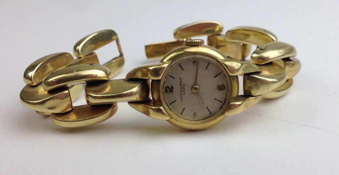 Patek Philippe & Co 18k y.g. ladies link bracelet form (1 of 3)