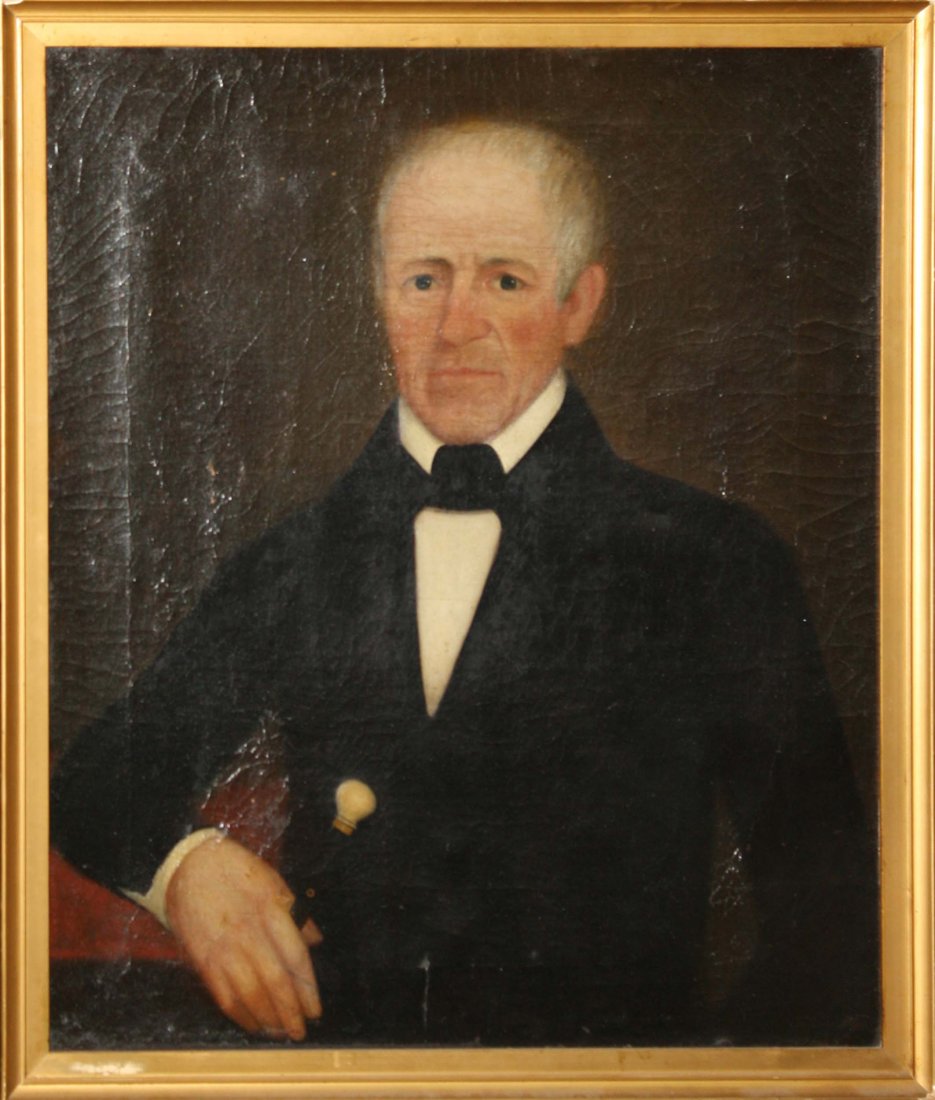 Pair of 19th c attributed to Newton Brooks (MA/NH 19th (1 of 2)