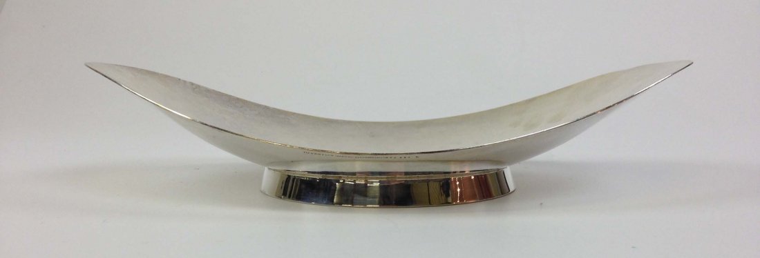 Tiffany Mid century sterling open footed dish, length (1 of 3)