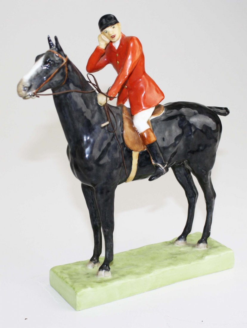 Royal Worcester "Yonder He Goes" equestrian porcelain (1 of 3)