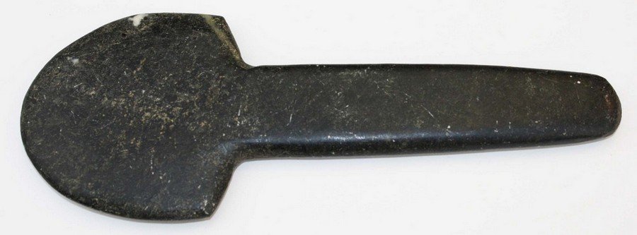 Mississippian spud/ scepter, ground stone, length 9”: Mississippian spud/ scepter, ground stone, length 9”