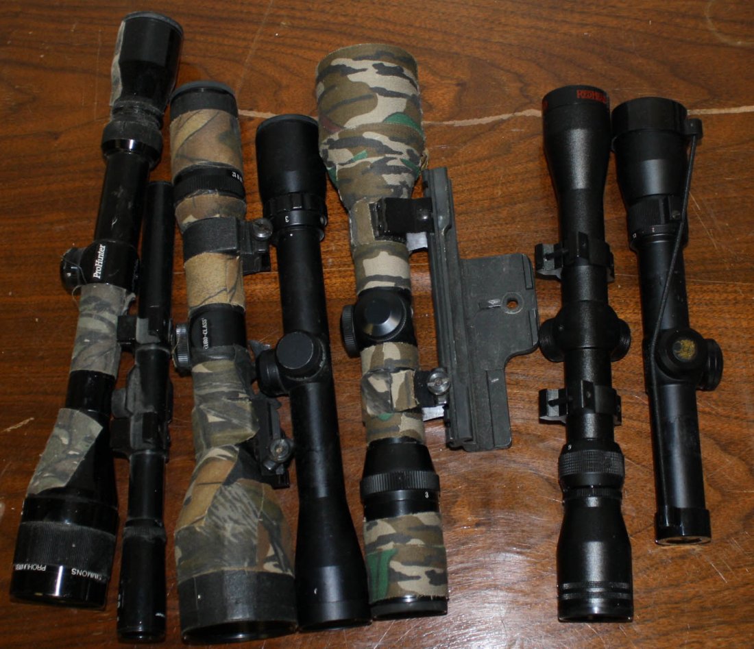seven scopes by various makers, Nikon, Simmons ,: seven scopes by various makers, Nikon, Simmons , Bushnell, Redhead etc