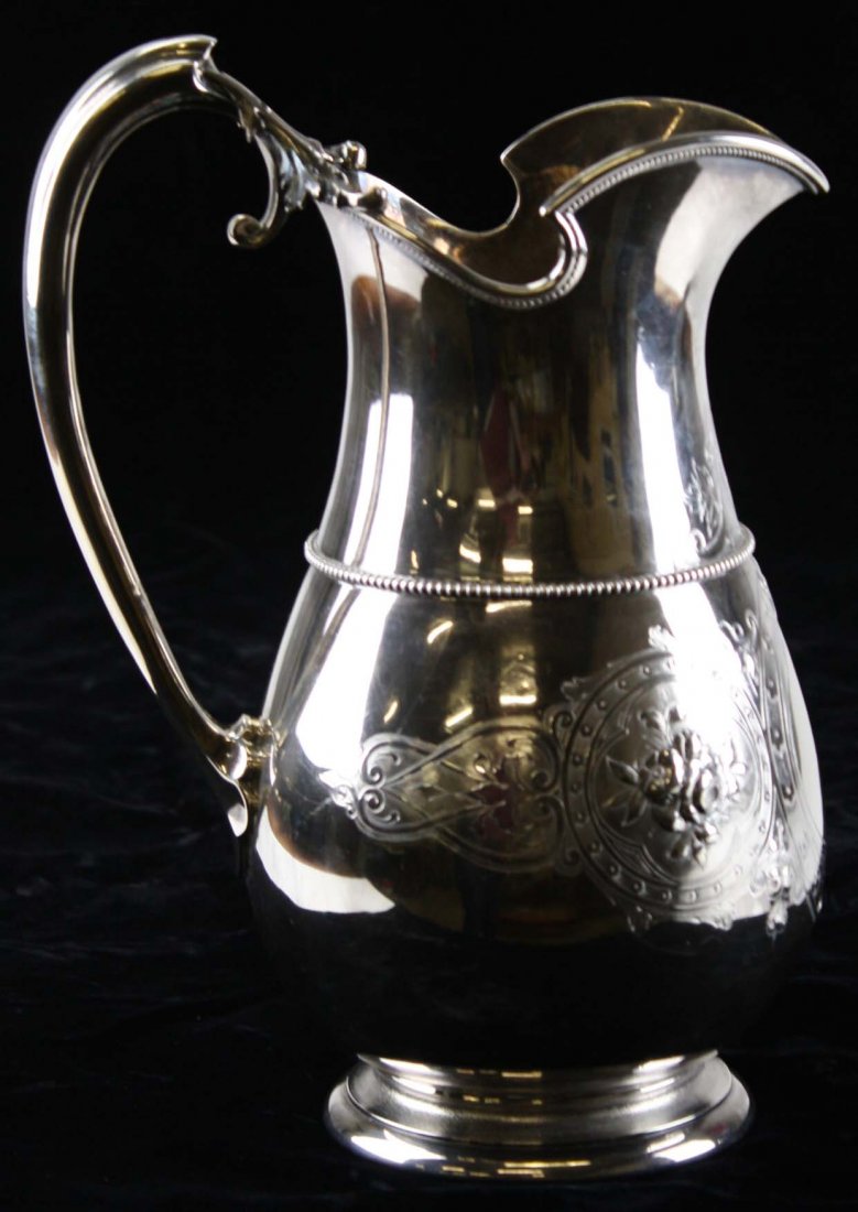 Gorham Mfg Co (1864-69) sterling silver water pitcher (1 of 9)