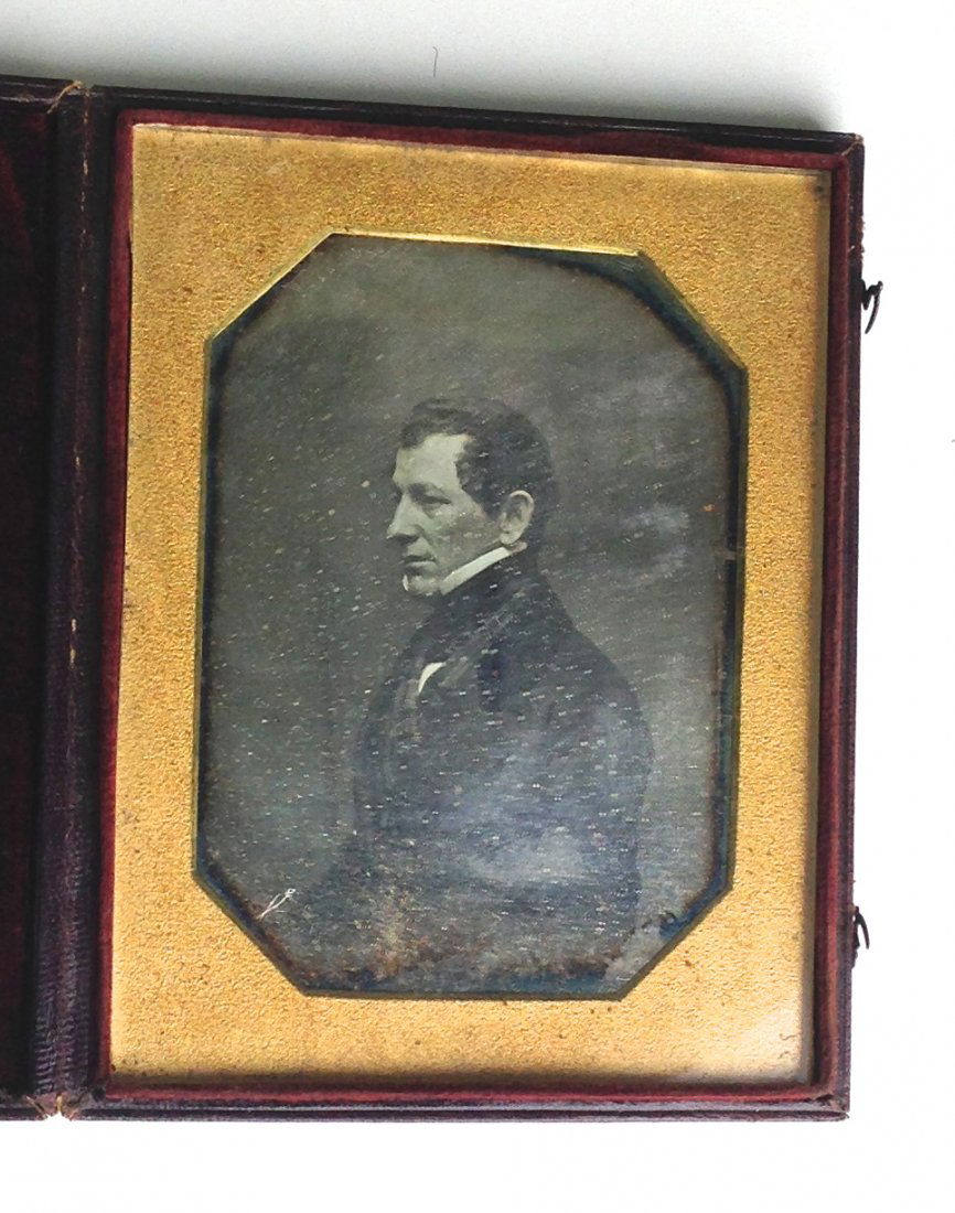 Half plate daguerreotype of Nathaniel Silsbee (1 of 2)