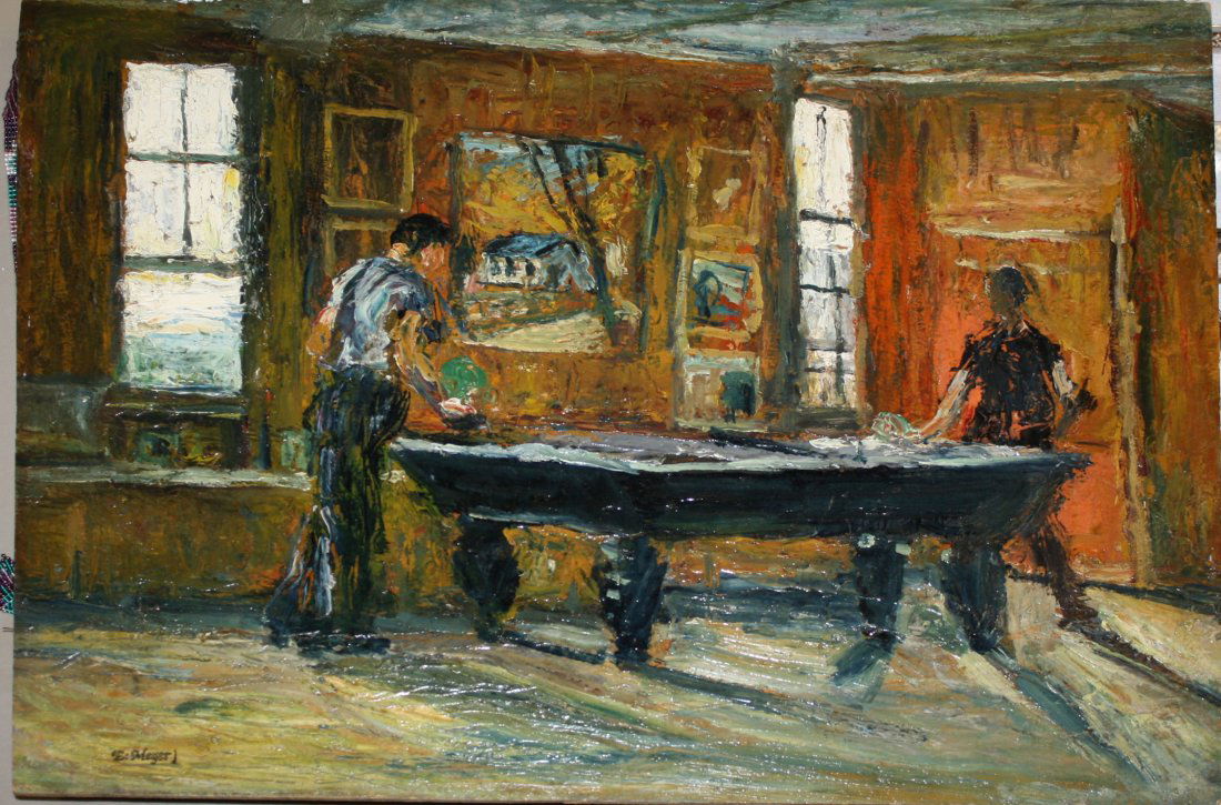 Ernest Meyer (American 1863-1952) double sided o/b (1 of 4)