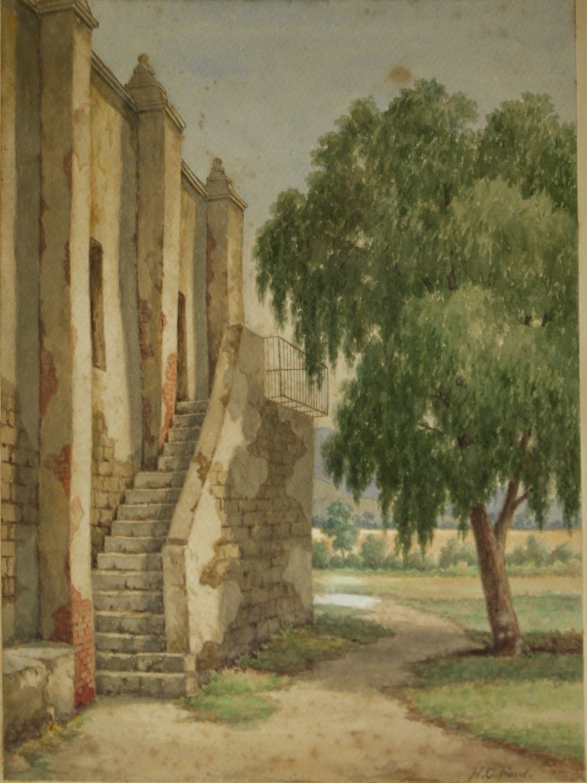 Henry Chapman Ford (American 1828-1894) Mission Scene (1 of 2)