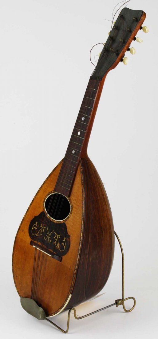 Circa 1890 Oliver Ditson Bowl Back Mandolin with candy (1 of 7)