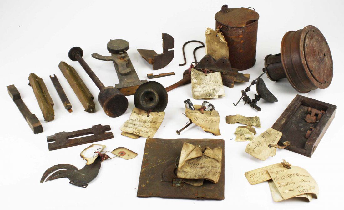 1870's US Patent Office patent models, approx 10 pcs (1 of 7)