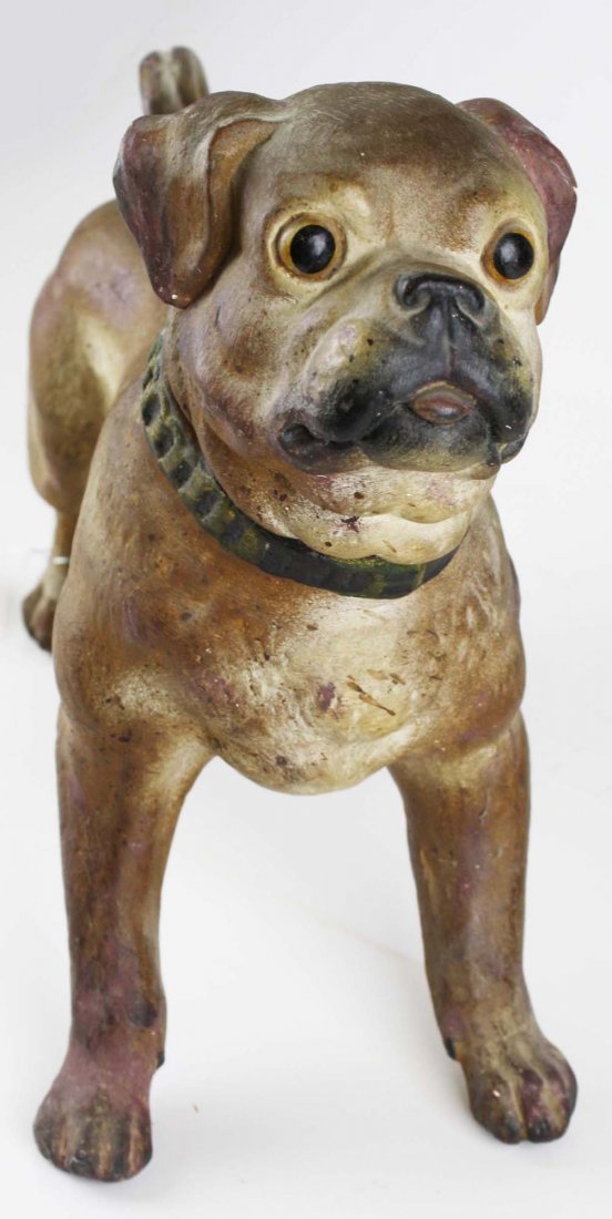 vintage pug cast plaster figure or store advertising (1 of 5)