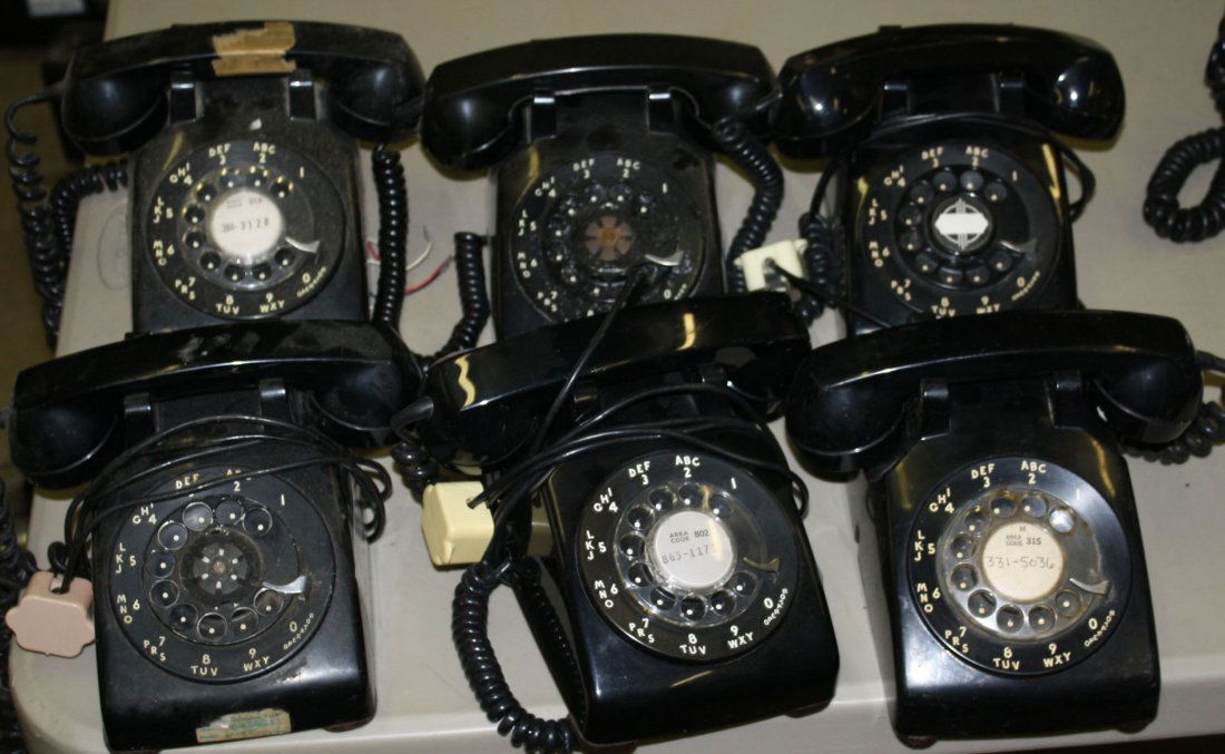 Group of 6 Western Electric vintage black case desk top (1 of 1)