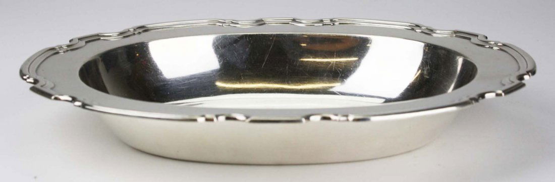 Tiffany & Co sterling silver pie crust edge oval (1 of 6)