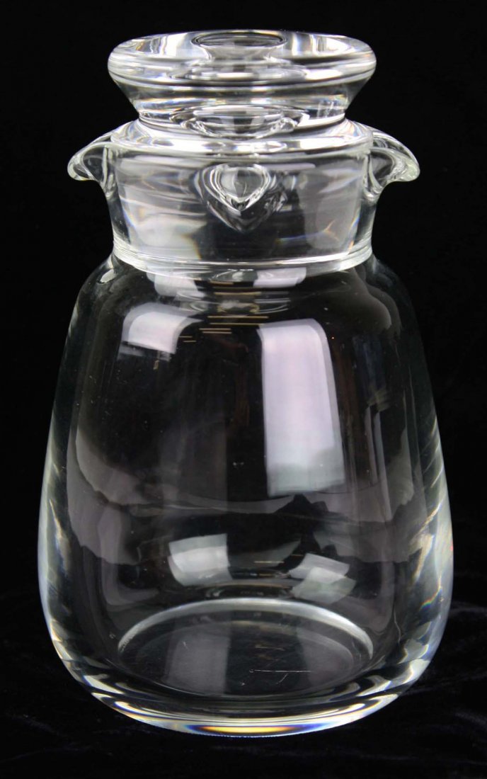 Steuben signed mid-century blown crystal art glass (1 of 6)