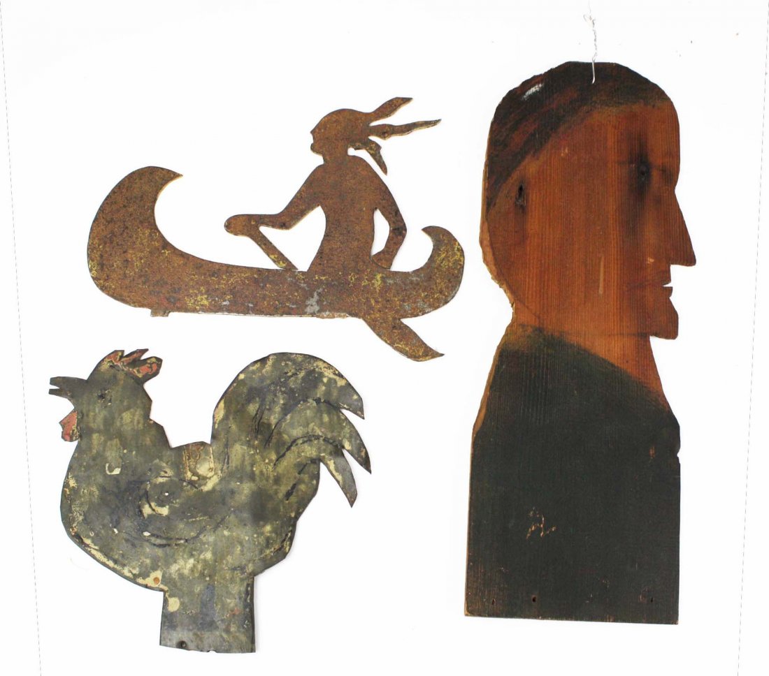 three folky late 19 th c – early 20th c silhouettes of (1 of 1)