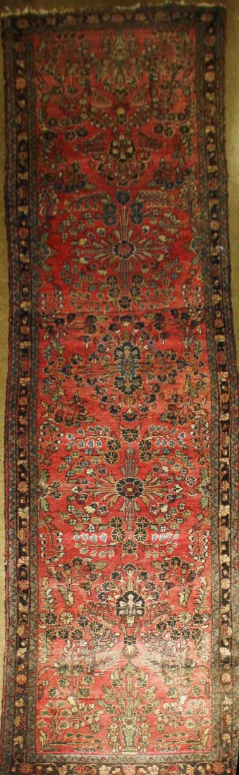 early 20th c Hamedan runner, 2' 10” x 11' 9” (1 of 3)