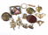 lot of 14 pcs. Victorian gold jewelry incl. 3 pc oval