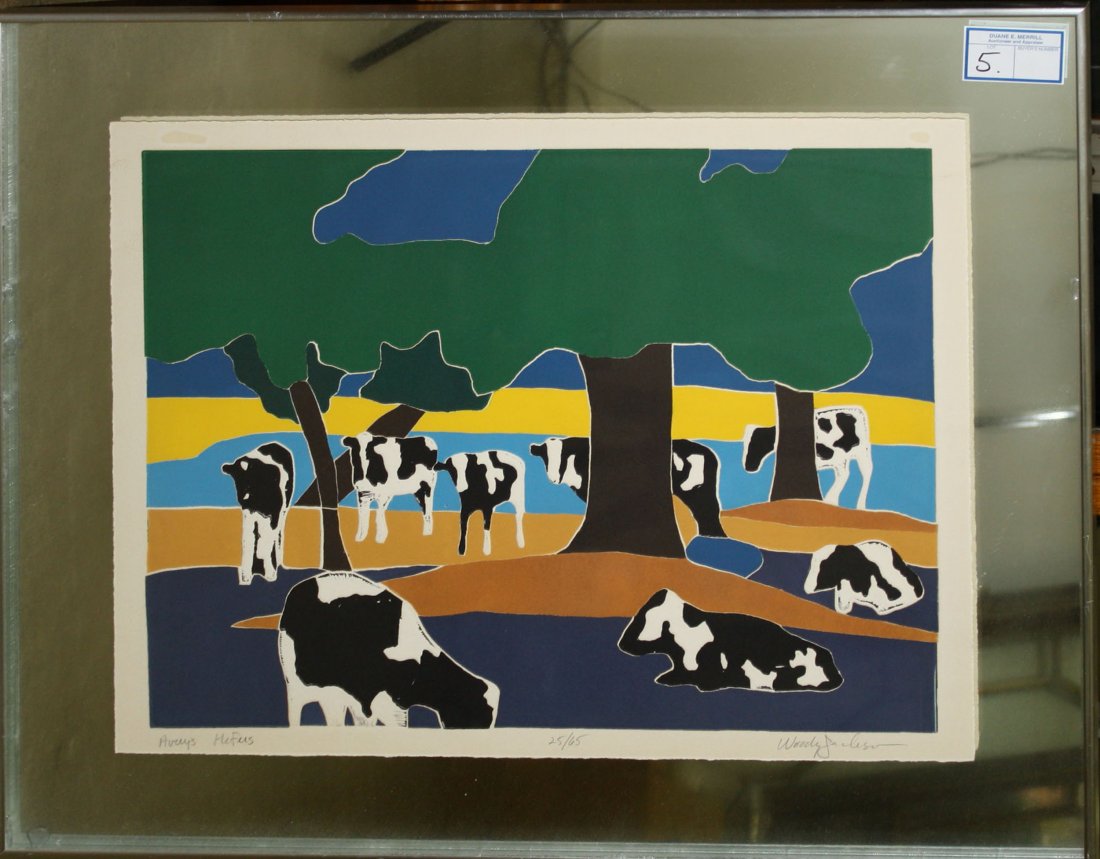 Woody Jackson (VT 20th c) Avery's Heifers signed and (1 of 1)