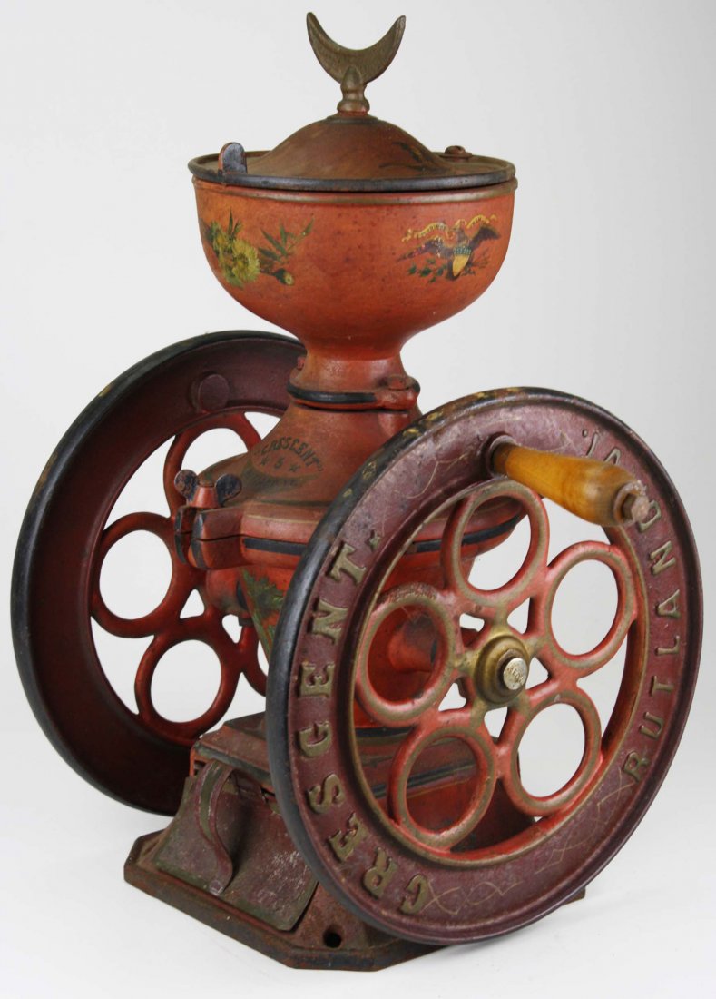 Crescent # 5 Rutland, VT cast iron coffee grinder, (1 of 9)