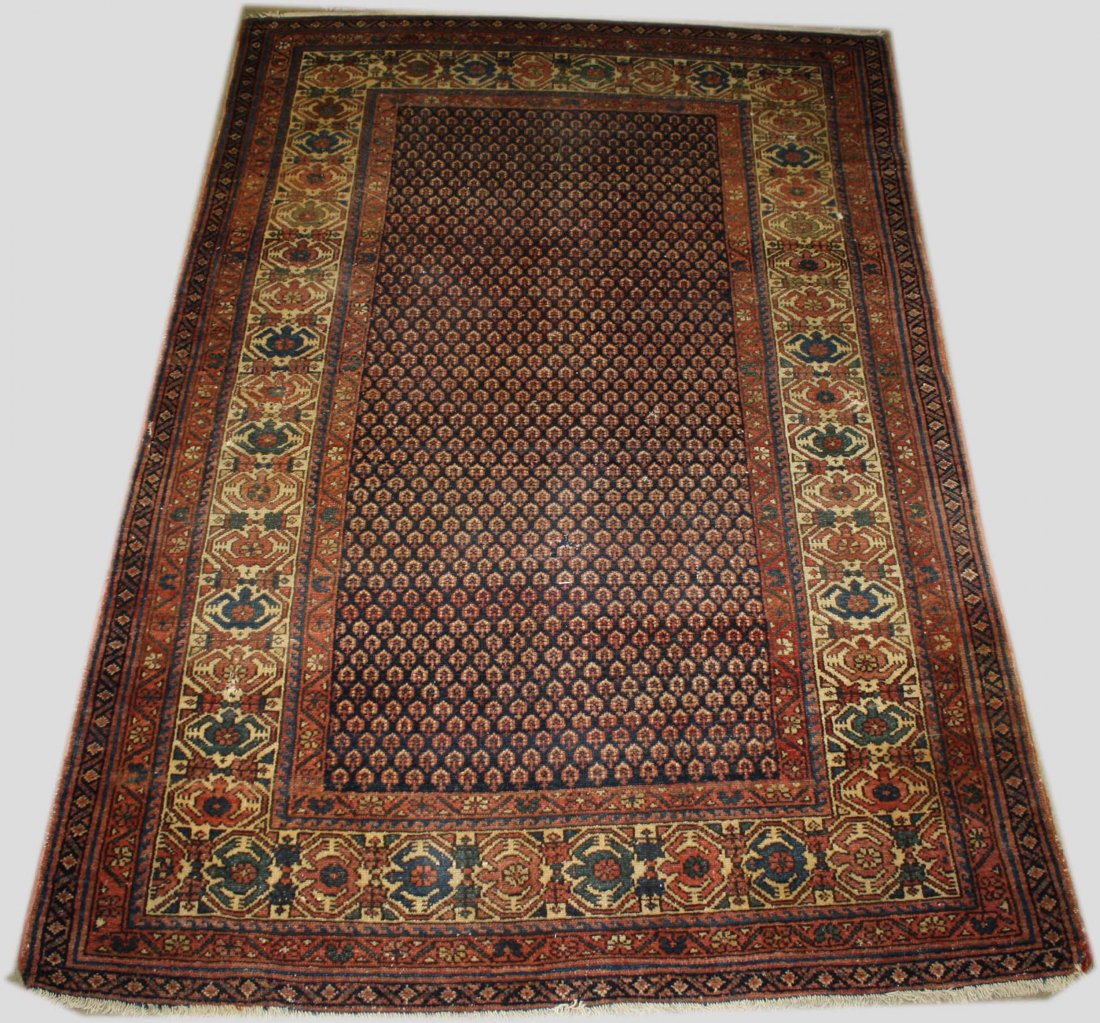 early 20th c Persian area rug with allover boteh (1 of 4)