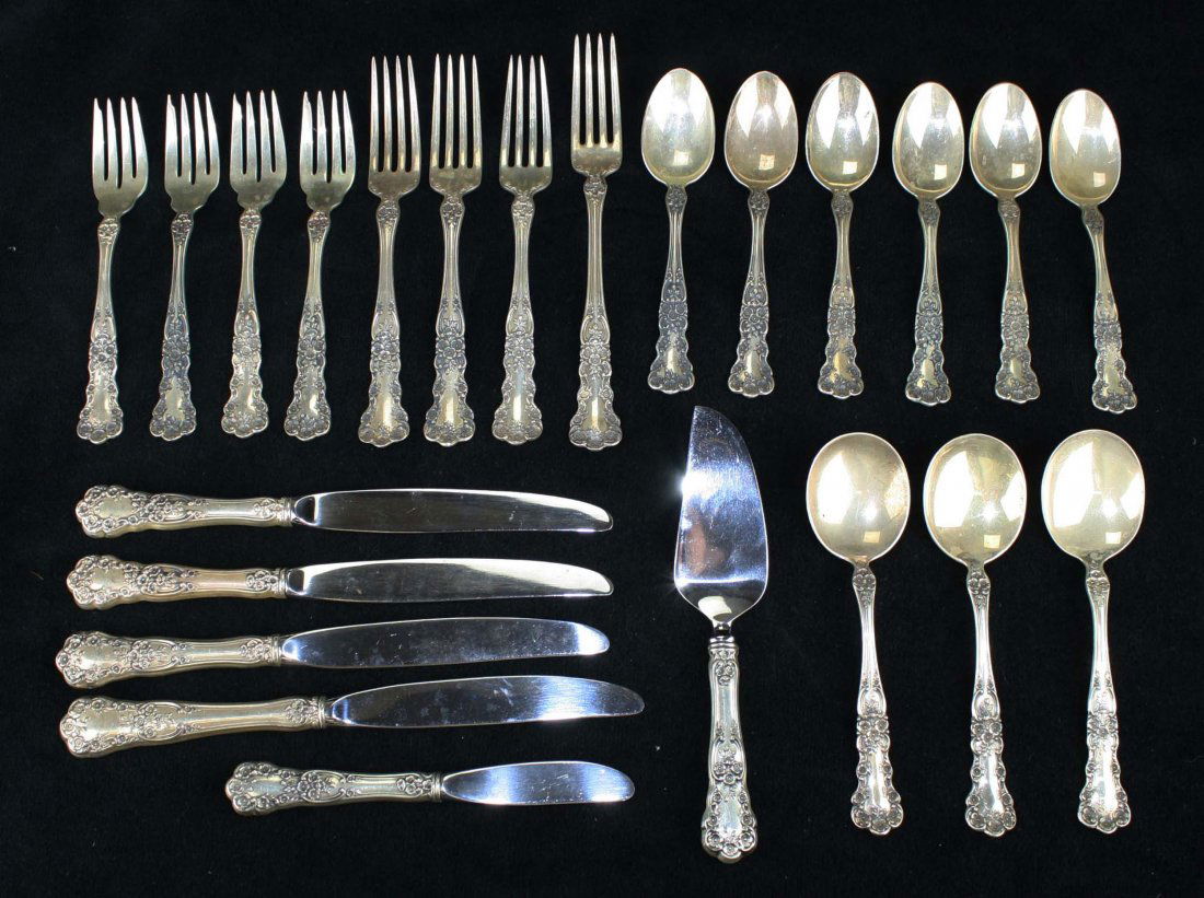 23 pcs Gorham Buttercup sterling silver  flatware incl. (1 of 3)