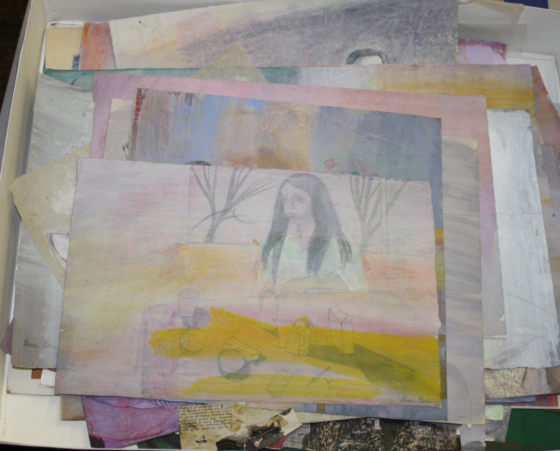 Bessie Boris (Am 1917-1993) Estate Archive of drawings, (1 of 6)