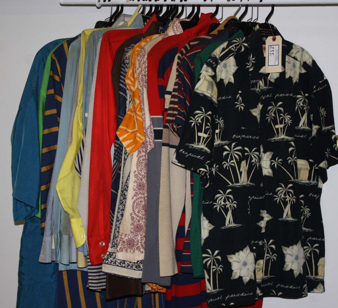 Lot of circa 1970's Men's shirts and robes approx 30 (1 of 3)