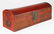 ca. 1920 Chinese red lacquered leather dome top opium - 2