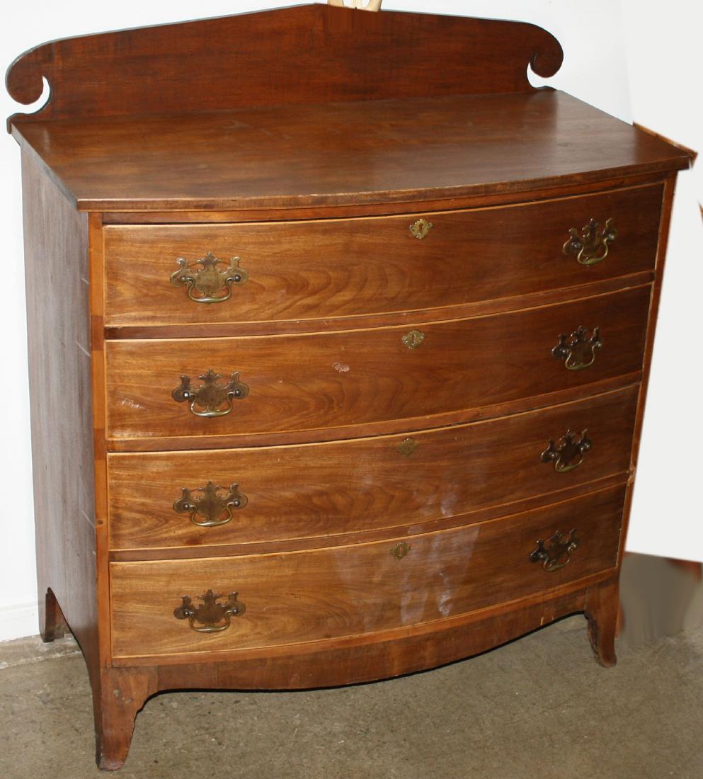 Hepplewhite Bow front chest (1 of 1)