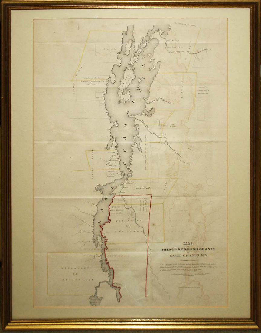 Map of French & English Grants Lake Champlain (1 of 1)