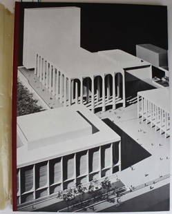 Lincoln Center for the Performing Arts, Ezra Stoller: scarce ca 1959 pre-opening promotional hardcover edition, original cello covering, excellent condition, 16 3/4 by 12 1/4 inches
