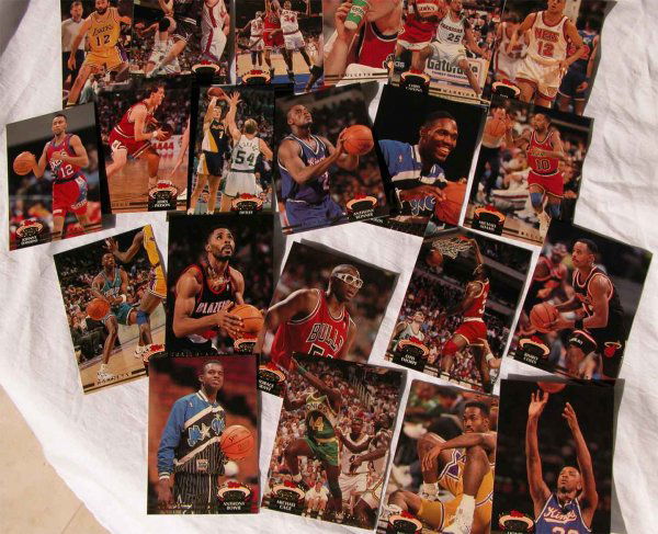 20+ Basketball Cards -- Many Stars: Muggsy Bogues, Kenny Anderson, Jeff Ruland, Dell Curry, Bill Cartwright, Fred Roberts, Mike Giminski, Dana Barros, Joe Kline, Greg Anthony, Pervis Ellison, Orlando Woolridge, Brian Williams and others