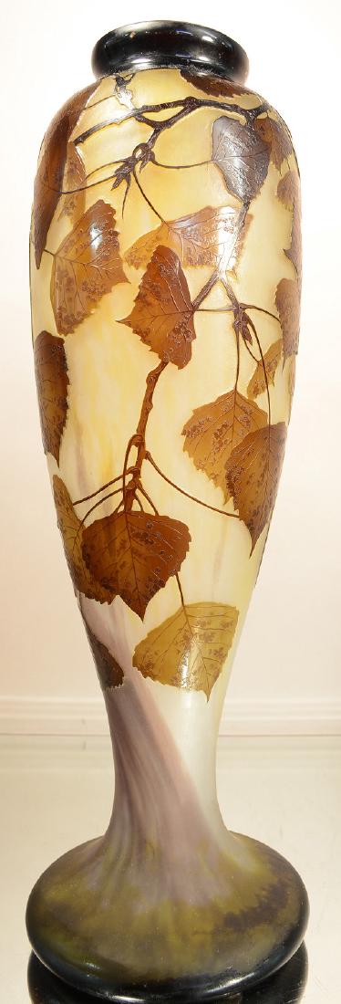 French Daum Nancy Art Glass Cameo Cut Vase (1 of 4)