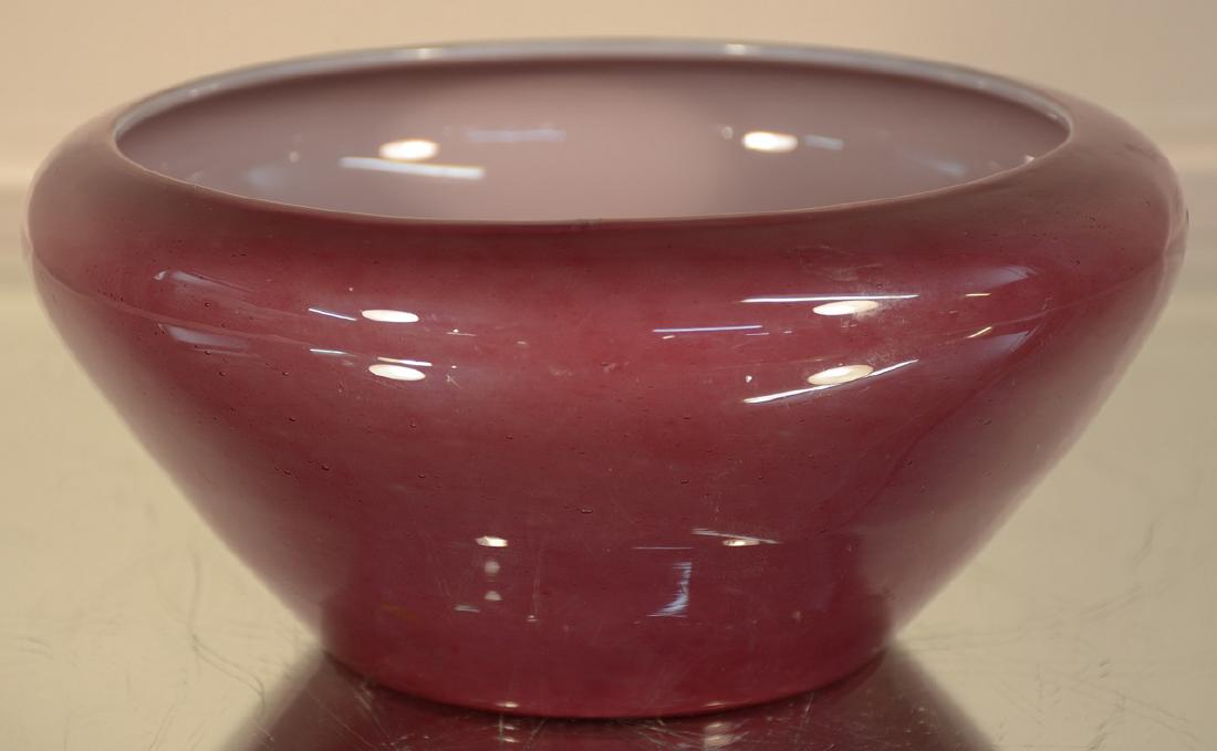 Steuben Calcite Purple Art Glass Bowl (1 of 1)