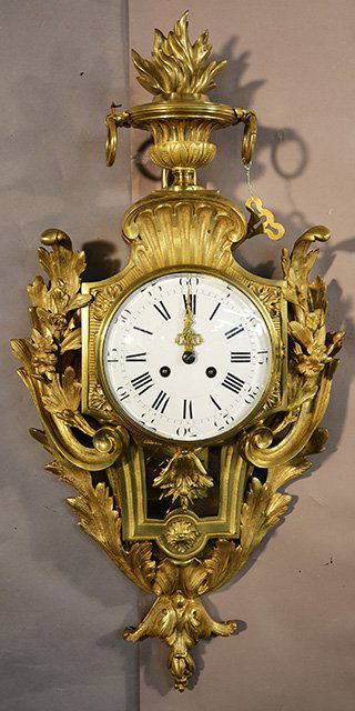 French Louis XIV Bronze Cartel Clock (1 of 5)