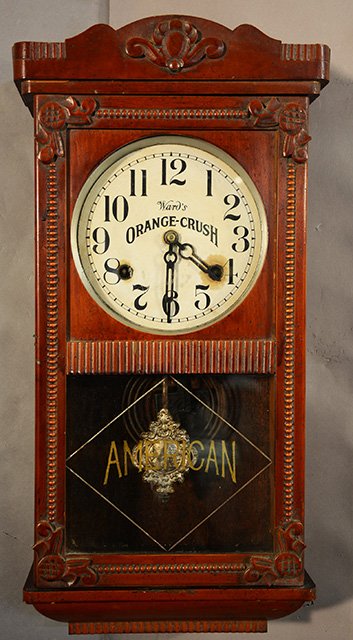 American “Orange Crush” Advertising Parlor Clock (1 of 2)
