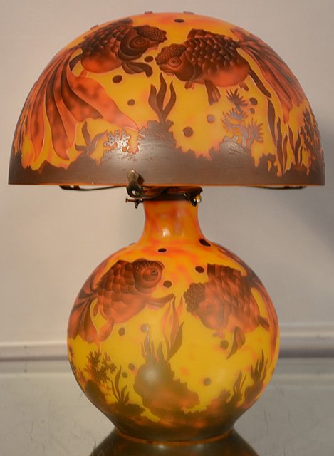 Contemporary Art Glass Lamp (1 of 2)