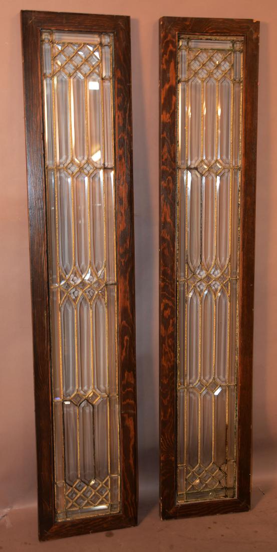 Pair of Arts & Crafts Style Side Windows (1 of 3)