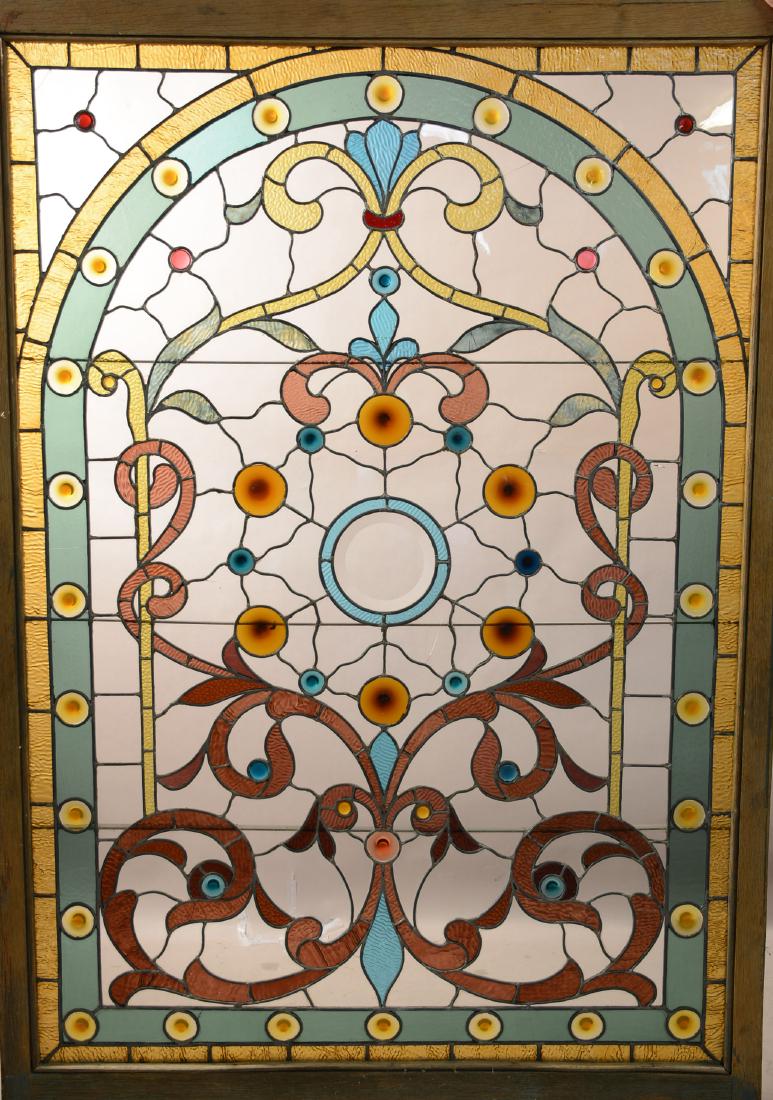 Large Victorian Stain Glass Window (1 of 1)