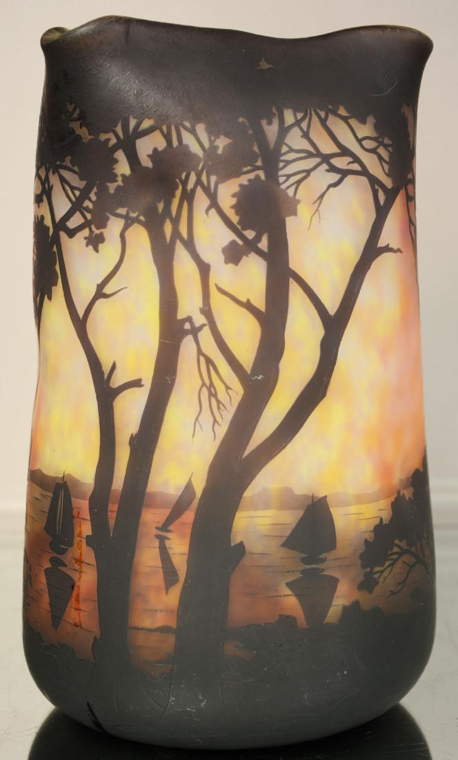 French Art Nouveau Glass Vase (1 of 2)