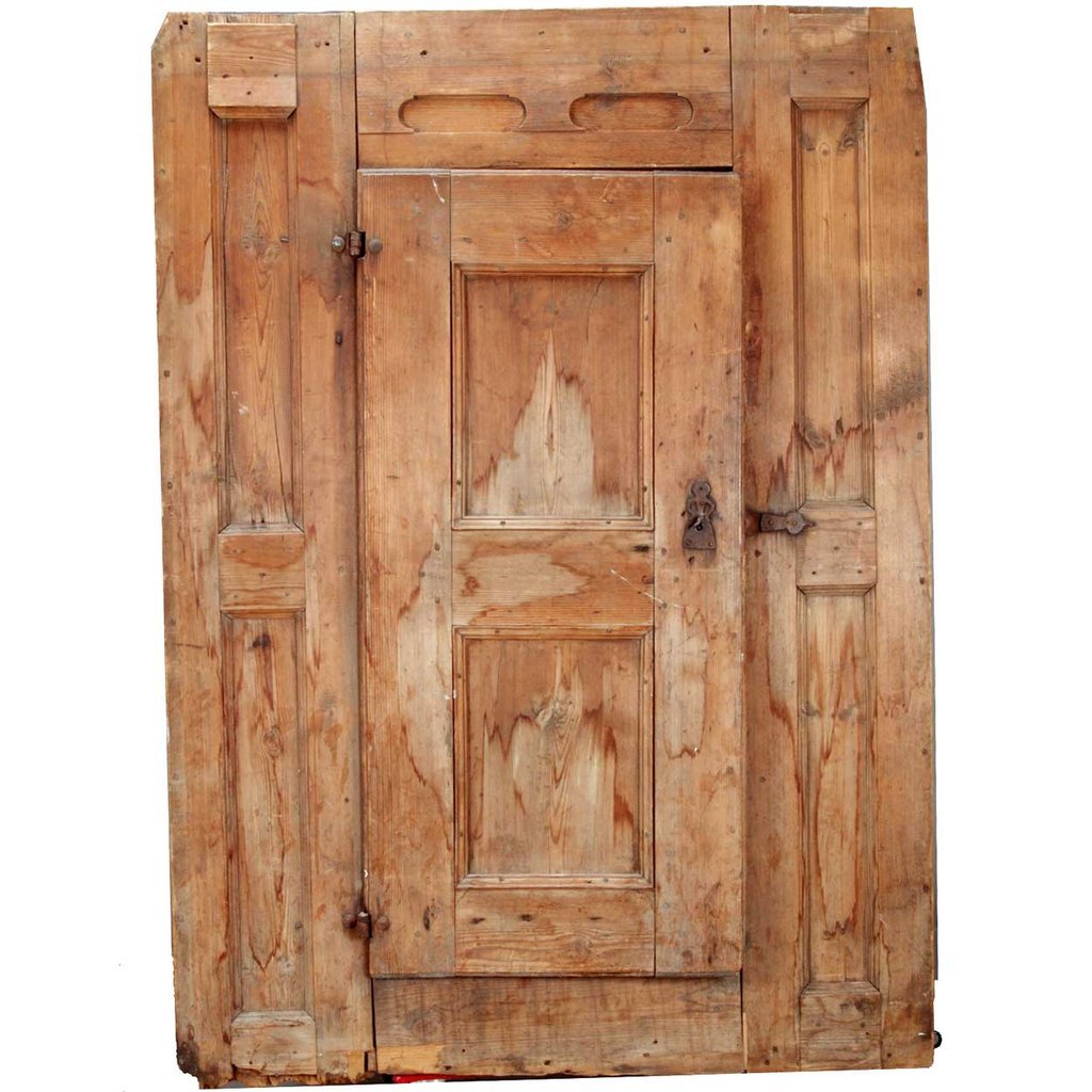 Swedish Dalarna Pine Folk Art Cabinet (1 of 6)
