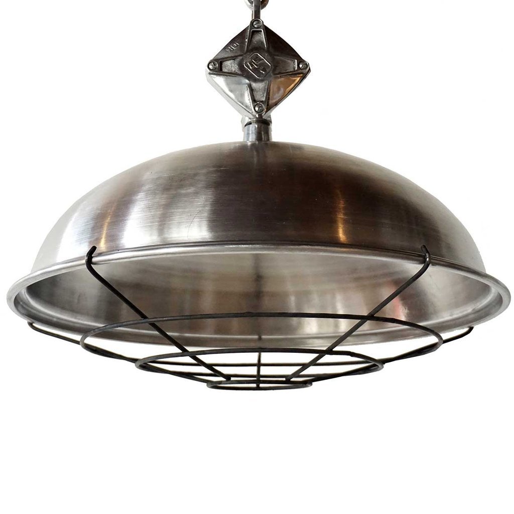 Four German Vintage Style Industrial Aluminum Lights (1 of 6)