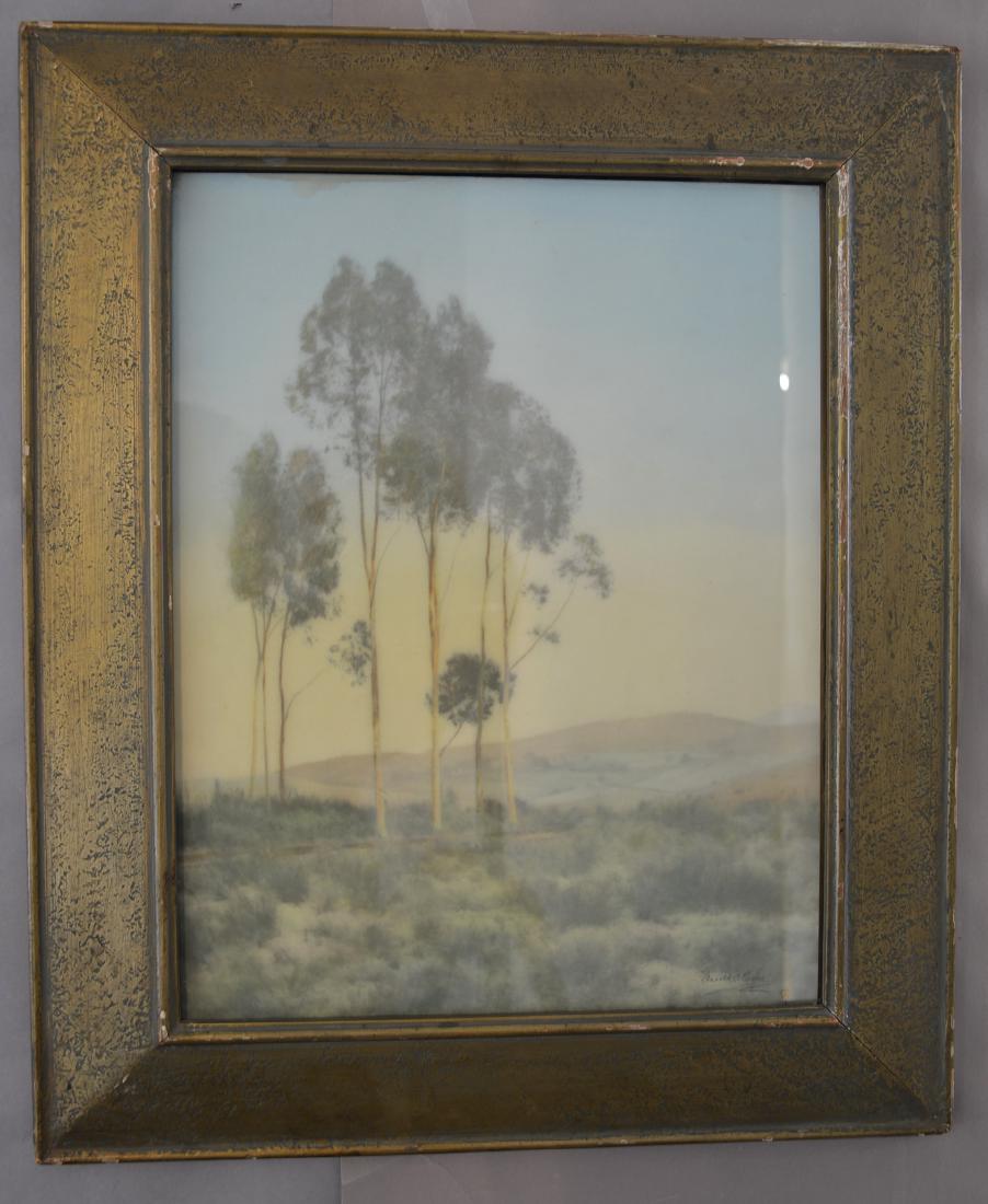 Harold A Taylor Landscape Watercolor on Board (1 of 3)