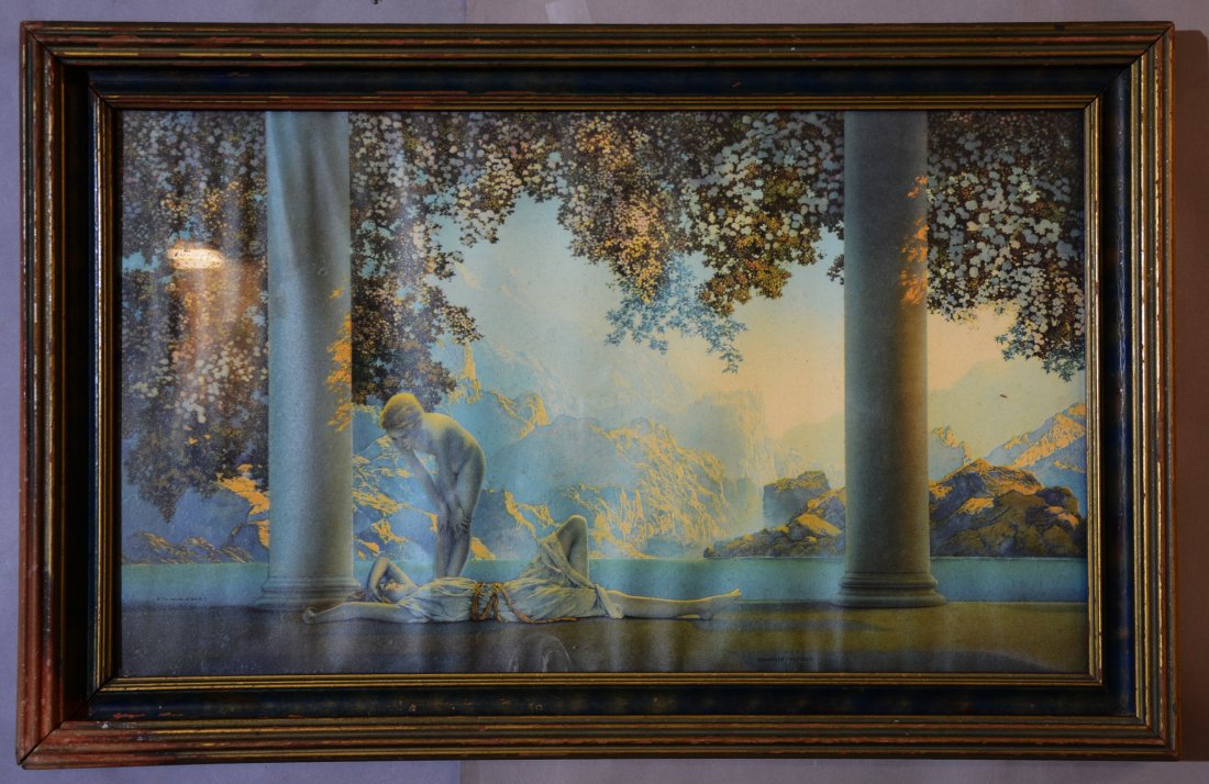Day Break by Maxfield Parrish Print & Frame: Dimensions: Framed: 20" x 13" Ca. 1925