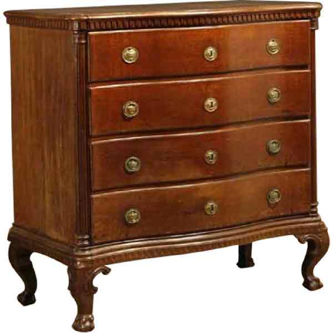 Scandinavian Gustavian Oak Chest of Drawers (1 of 3)