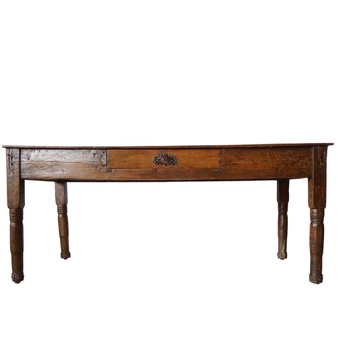 Mexican Pine Dining or Kitchen Work Table (1 of 10)