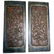 Pair Small Chinese Lacquered Wood Carved Panels
