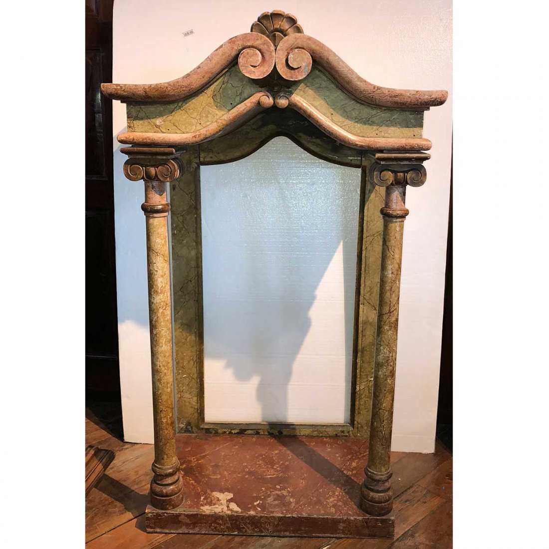 Large Italian Painted Pine Niche (1 of 3)