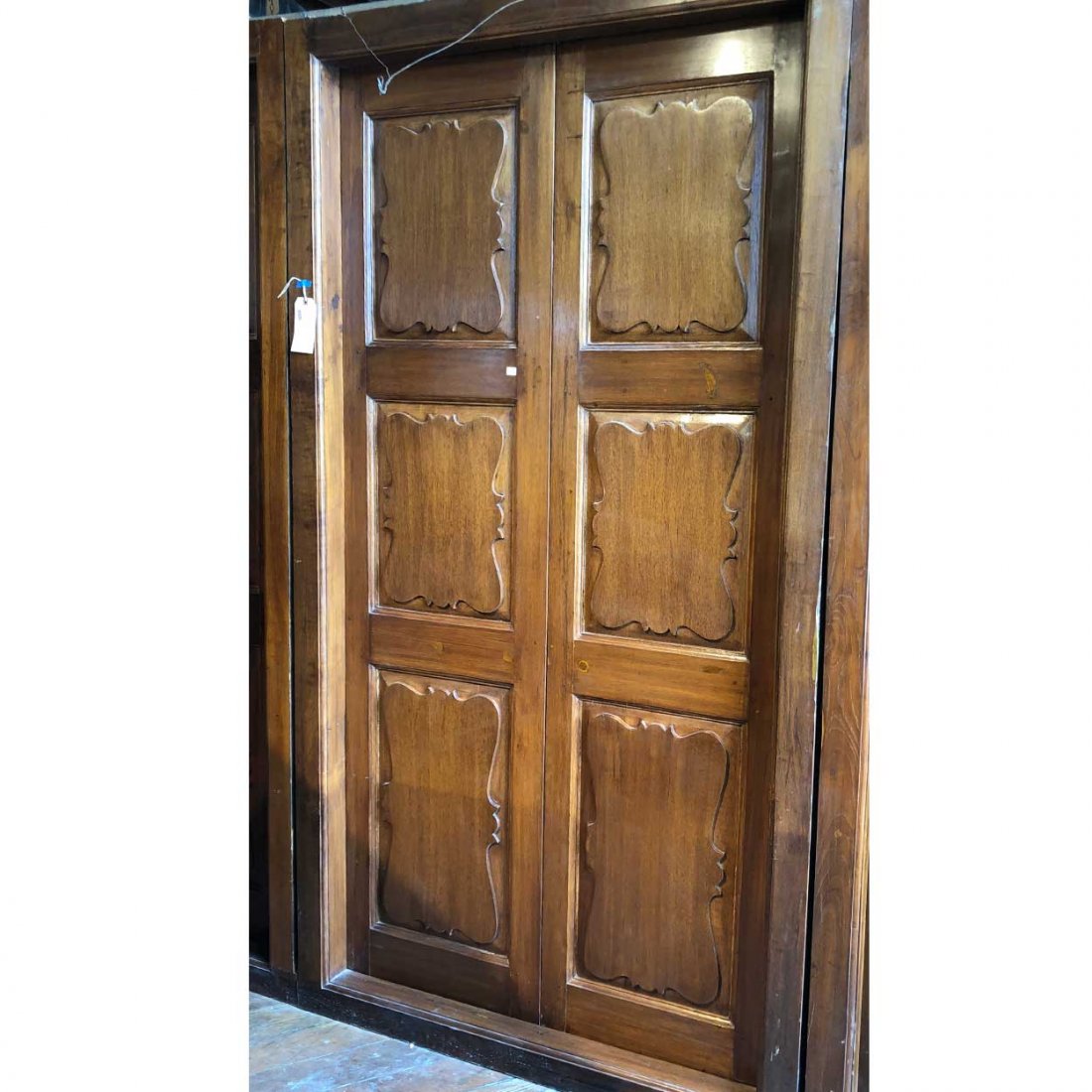 Large Anglo Indian Teak Interior Double Door (1 of 3)