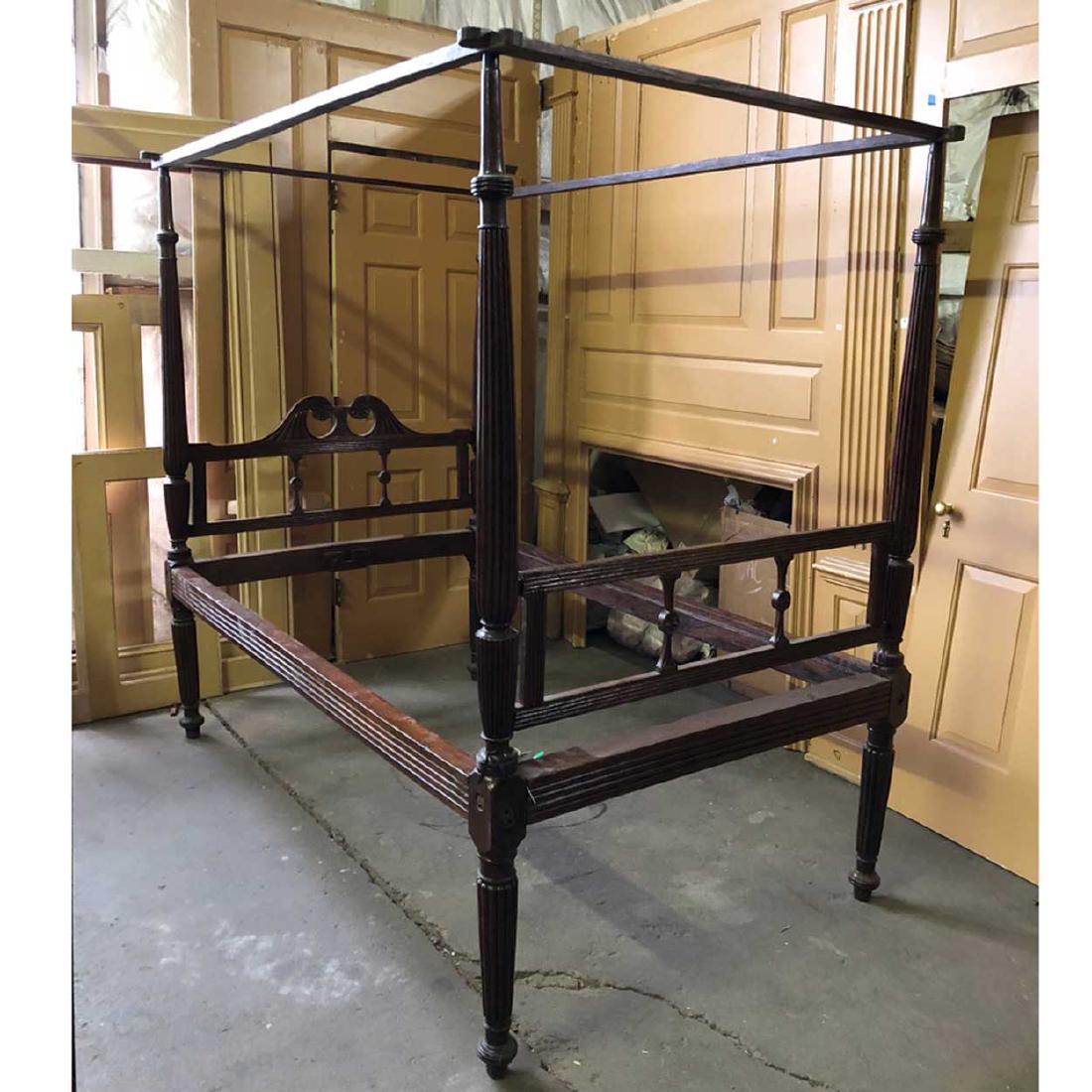 Anglo Indian George III Teak Four-Poster Single Bed (1 of 2)